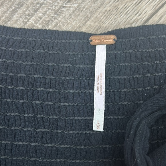 FREE PEOPLE Halter Top Faux Wrap Open Front Ruffle Front large - Picture 9 of 9